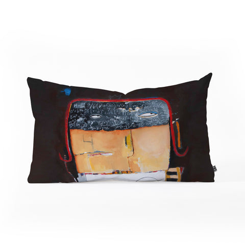 Robin Faye Gates I Was Told There Would Be No Math Oblong Throw Pillow