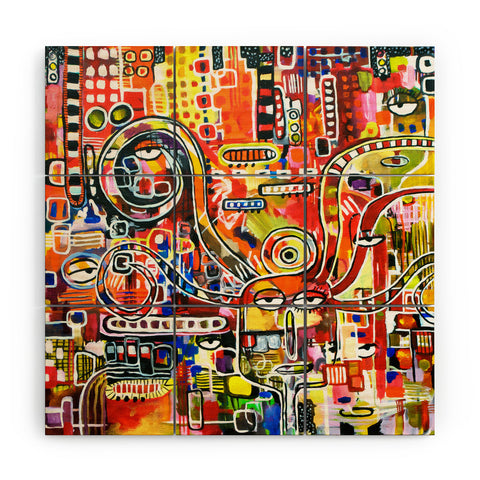 Robin Faye Gates It Came From Detroit Wood Wall Mural