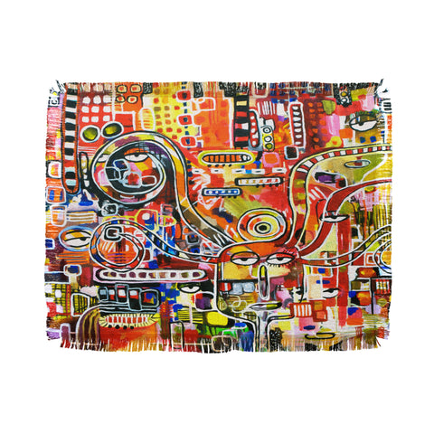 Robin Faye Gates It Came From Detroit Throw Blanket