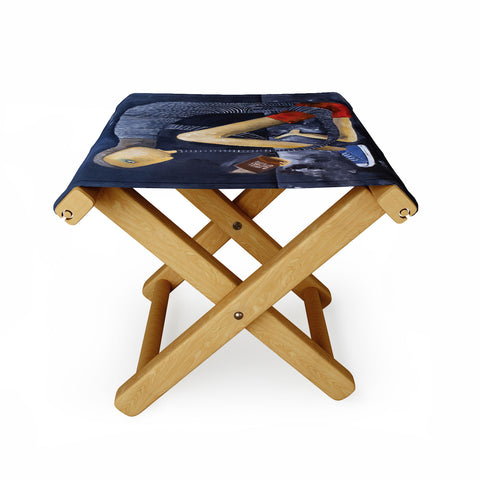 Robin Faye Gates Leonardos Left Shoe Folding Stool