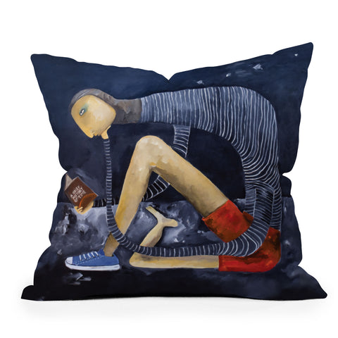 Robin Faye Gates Leonardos Left Shoe Throw Pillow