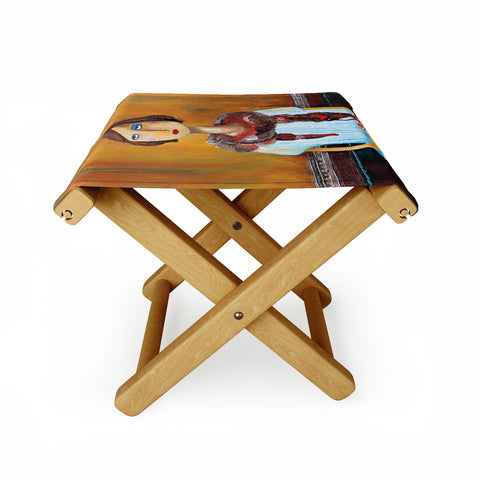 Robin Faye Gates Mary And Larry Folding Stool