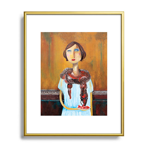 Robin Faye Gates Mary And Larry Metal Framed Art Print