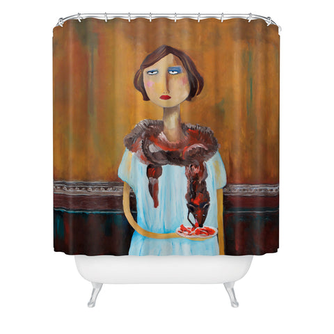 Robin Faye Gates Mary And Larry Shower Curtain