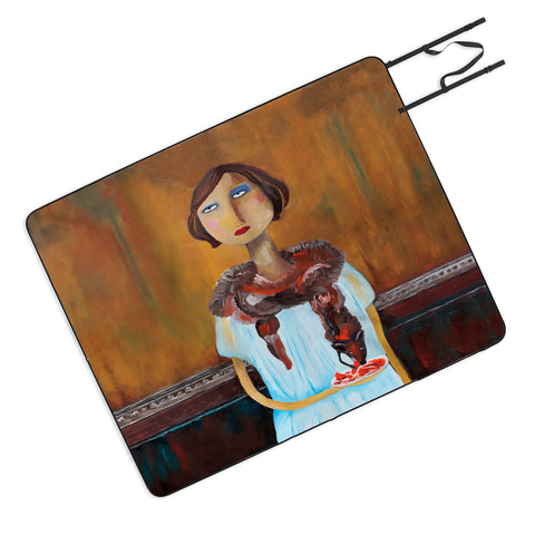 Robin Faye Gates Mary And Larry Picnic Blanket