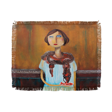 Robin Faye Gates Mary And Larry Throw Blanket