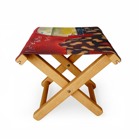 Robin Faye Gates Nutter Butter Pants Folding Stool