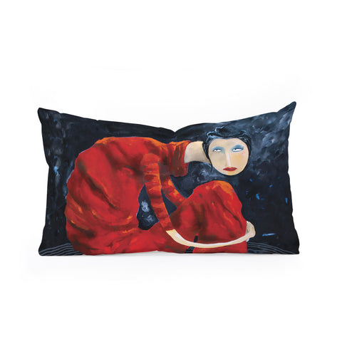 Robin Faye Gates On Top Of The World Oblong Throw Pillow