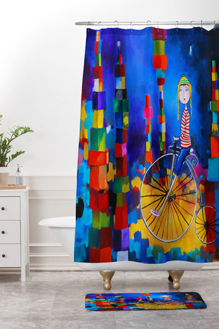 Robin Faye Gates Out Of Bounds Shower Curtain And Mat