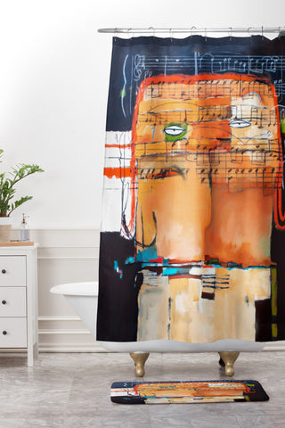 Robin Faye Gates Reinventing Bolero Shower Curtain And Mat