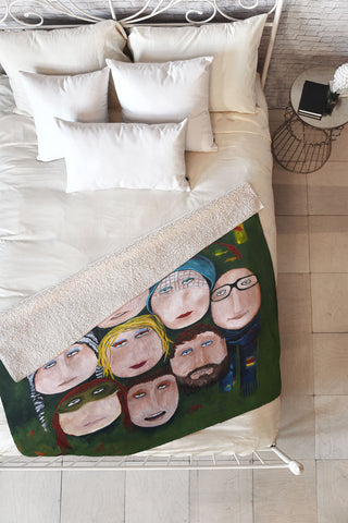 Robin Faye Gates Some Of Us Fleece Throw Blanket