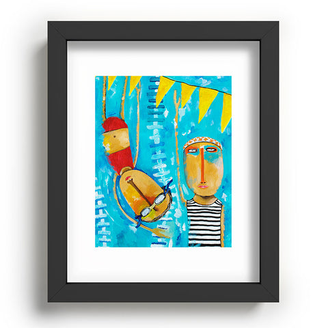 Robin Faye Gates Swimming Is Hard Recessed Framing Rectangle