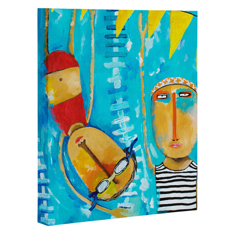 Robin Faye Gates Swimming Is Hard Art Canvas