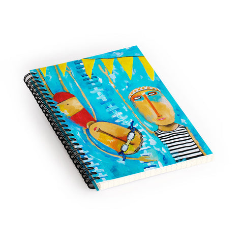 Robin Faye Gates Swimming Is Hard Spiral Notebook