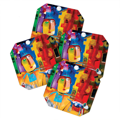 Robin Faye Gates Sylvia Needs Eggs Coaster Set