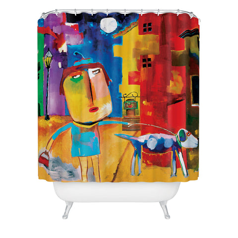 Robin Faye Gates Sylvia Needs Eggs Shower Curtain