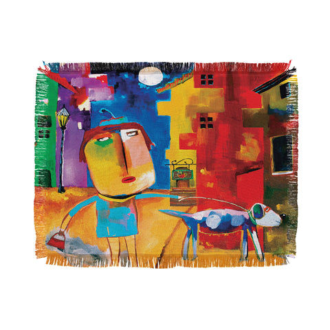 Robin Faye Gates Sylvia Needs Eggs Throw Blanket