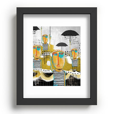 Robin Faye Gates Totally in Sync Except for Felix Who Was Late Recessed Framing Rectangle