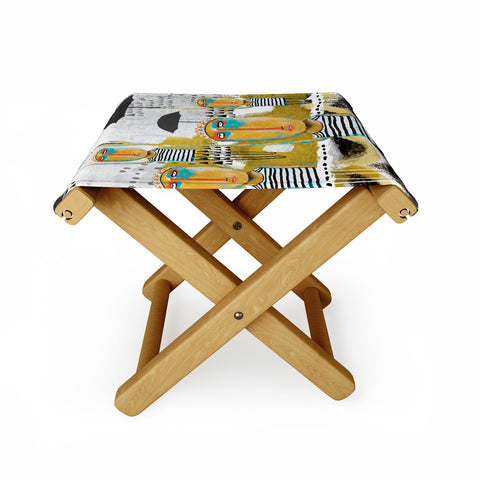 Robin Faye Gates Totally in Sync Except for Felix Who Was Late Folding Stool