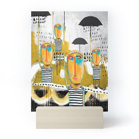 Robin Faye Gates Totally in Sync Except for Felix Who Was Late Mini Art Print