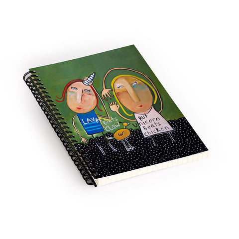 Robin Faye Gates Unicorn Winner Spiral Notebook