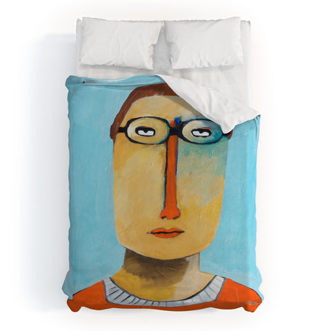 Robin Faye Gates Untitled Man Duvet Cover