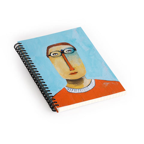 Robin Faye Gates Untitled Man Spiral Notebook