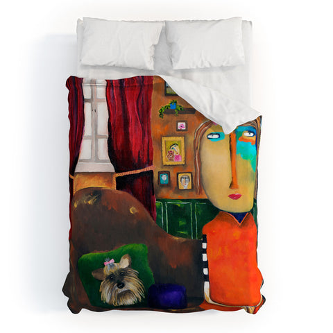 Robin Faye Gates With Bebe Duvet Cover