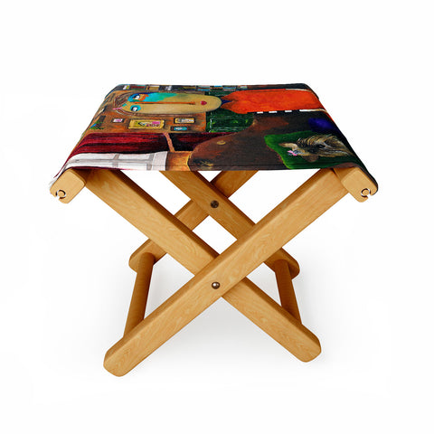Robin Faye Gates With Bebe Folding Stool