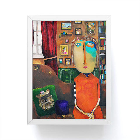 Robin Faye Gates With Bebe Framed Mini Art Print