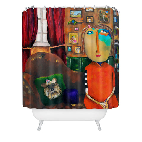 Robin Faye Gates With Bebe Shower Curtain