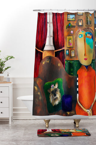 Robin Faye Gates With Bebe Shower Curtain And Mat