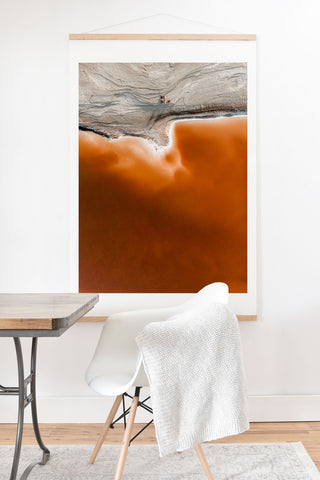Romana Lilic  / LA76 Photography Red Pond in the Baja Desert vol 1 Art Print And Hanger