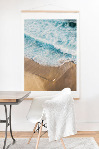 Romana Lilic  / LA76 Photography The Surfer and The Ocean Art Print And Hanger