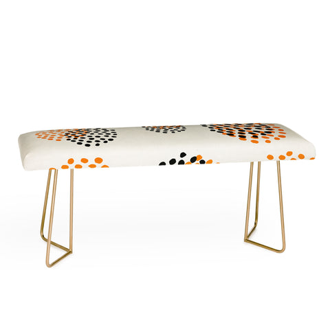 Rose Beck Abstract Leopard Bench