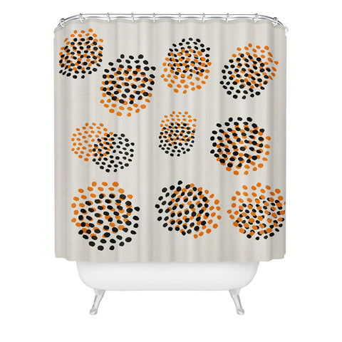 Rose Beck Abstract Leopard Shower Curtain