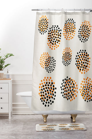 Rose Beck Abstract Leopard Shower Curtain And Mat