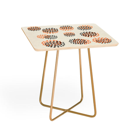 Rose Beck Abstract Leopard Side Table