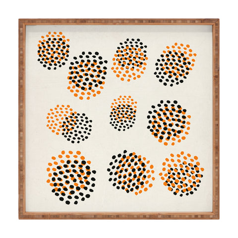 Rose Beck Abstract Leopard Square Tray