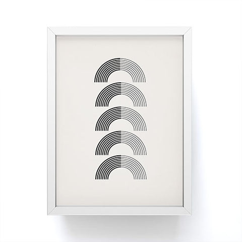 Rose Beck Black Rainbows Framed Mini Art Print