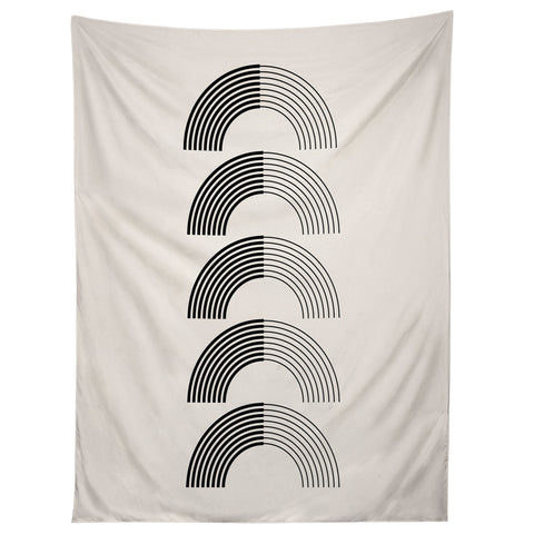 Rose Beck Black Rainbows Tapestry