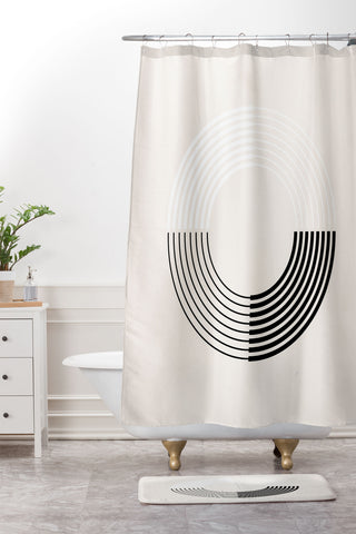 Rose Beck Coil II Shower Curtain And Mat