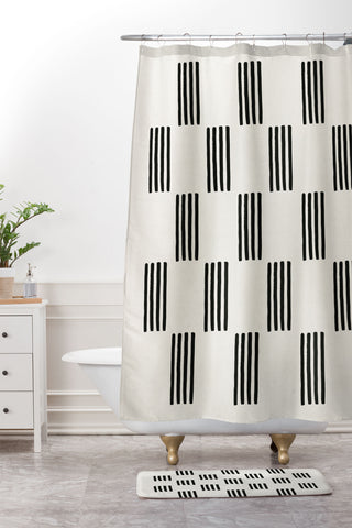 Rose Beck Formation Shower Curtain And Mat