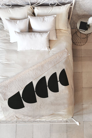 Rose Beck Stem Fleece Throw Blanket