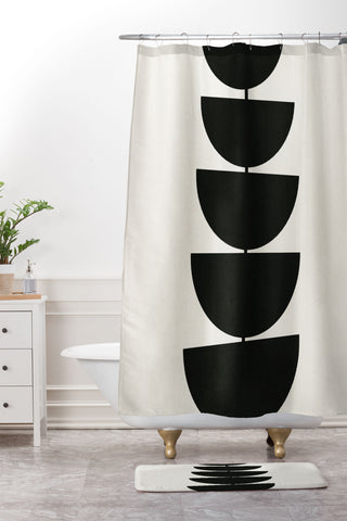 Rose Beck Stem Shower Curtain And Mat