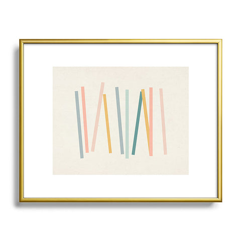 Rose Beck Sticks Metal Framed Art Print