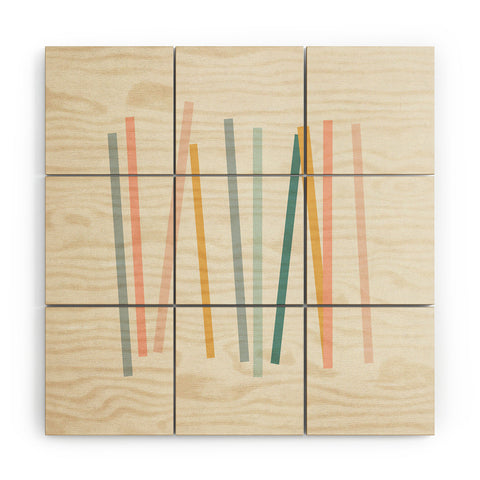 Rose Beck Sticks Wood Wall Mural