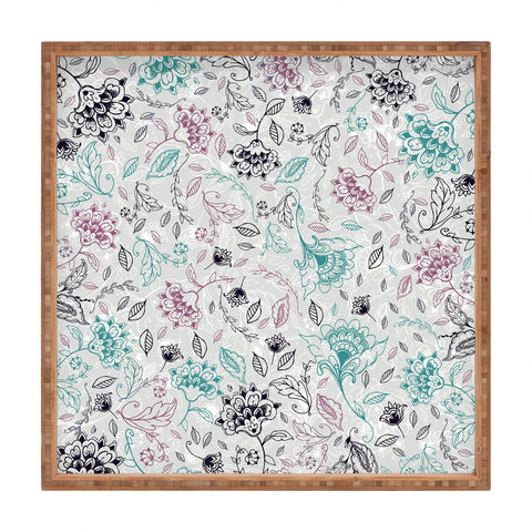 RosebudStudio AveryFloral Square Tray