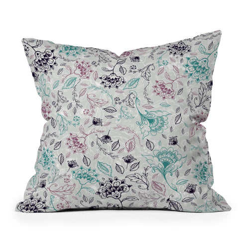 RosebudStudio AveryFloral Throw Pillow