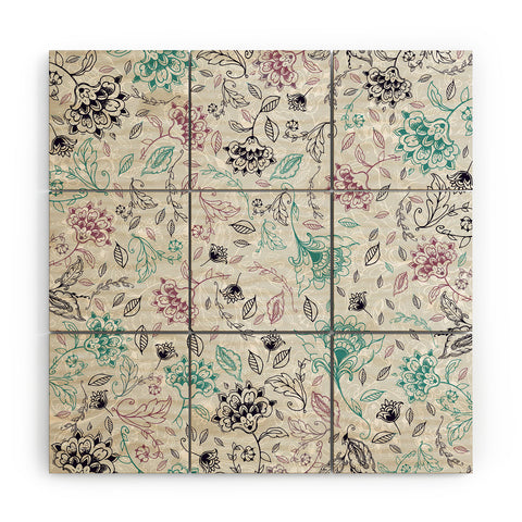 RosebudStudio AveryFloral Wood Wall Mural